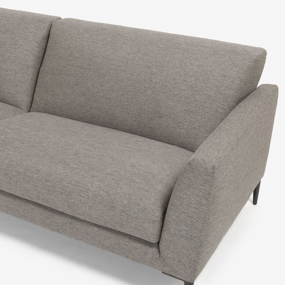 erba（エルバイタリア）ソファ「イスタンテ」幅204cm 布グレー色