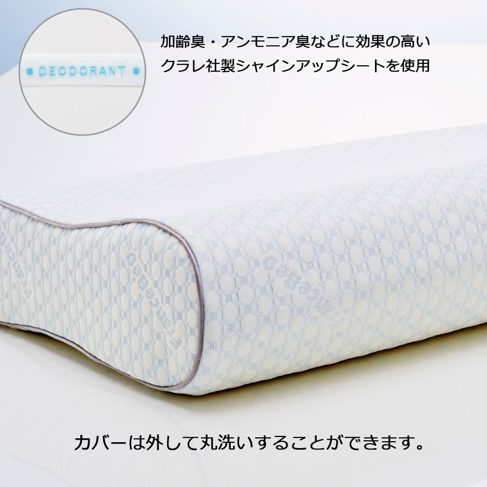 枕「レフレッシュピロー レギュラーサポート」 高反発＋低反発ウレタン FranceBed（フランスベッド）