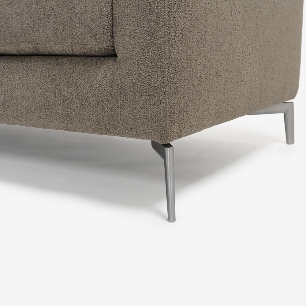 erba（エルバイタリア）ラブソファ「ベラビスタ」幅170cm 布グレージュ色 FAVOLA403