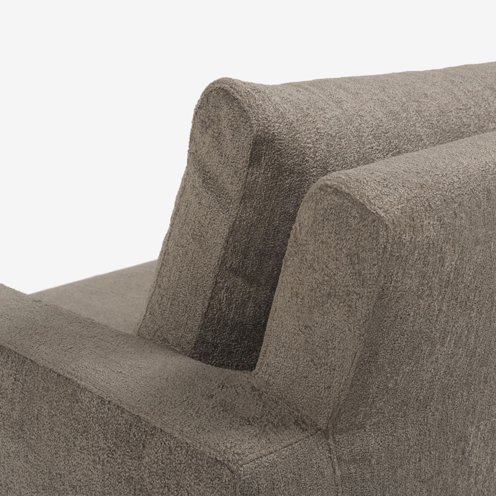 erba（エルバイタリア）ラブソファ「ベラビスタ」幅170cm 布グレージュ色 FAVOLA403