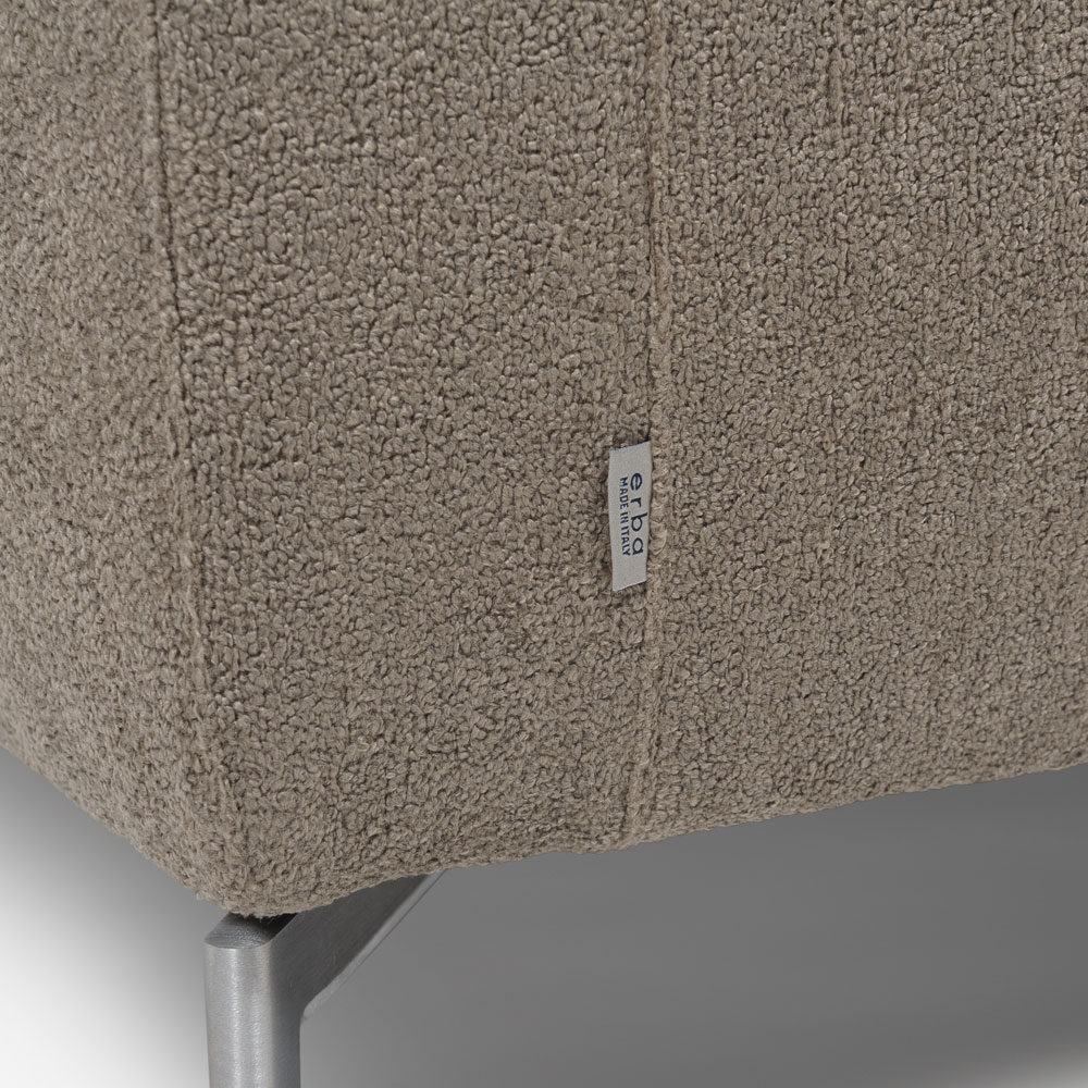 erba（エルバイタリア）ラブソファ「ベラビスタ」幅170cm 布グレージュ色 FAVOLA403