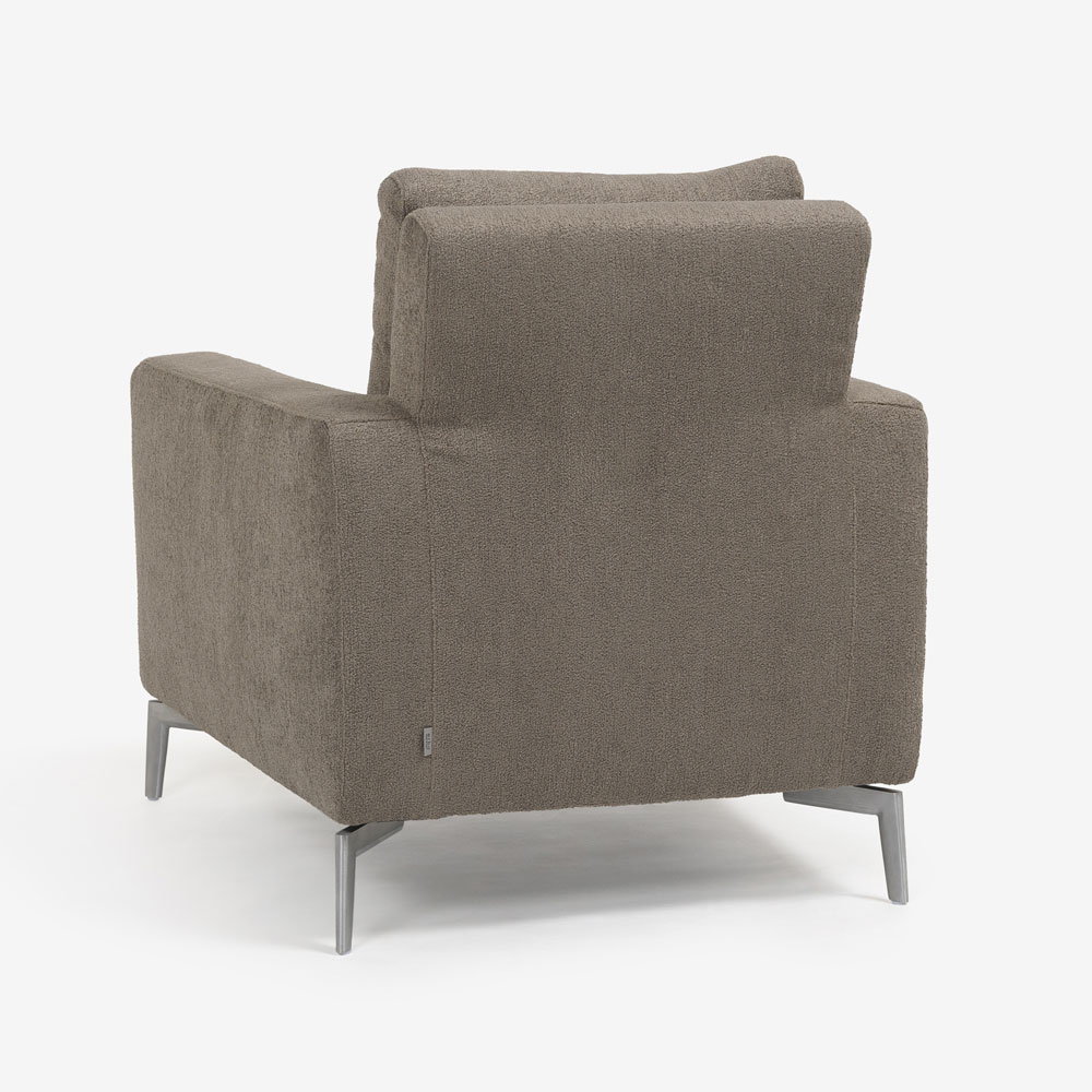 erba（エルバイタリア）アームチェア「ベラビスタ」布グレージュ色 FAVOLA403