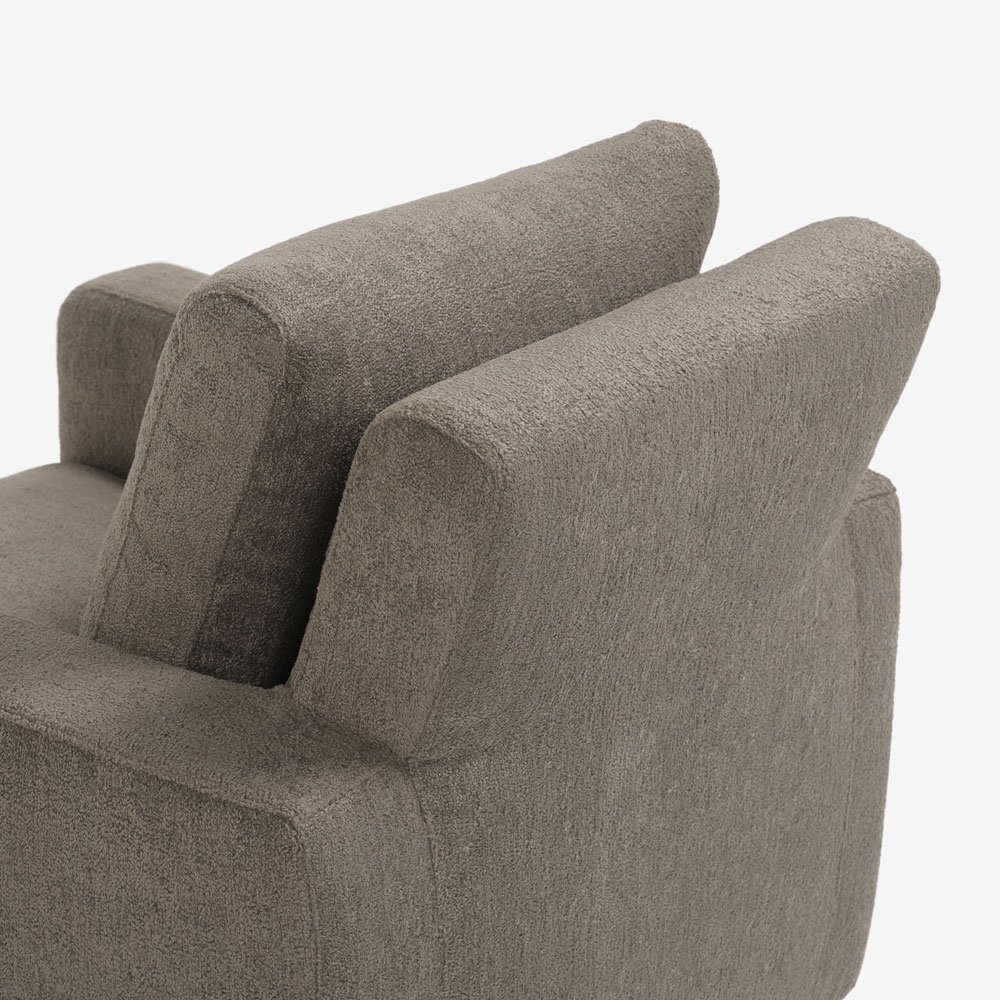 erba（エルバイタリア）アームチェア「ベラビスタ」布グレージュ色 FAVOLA403