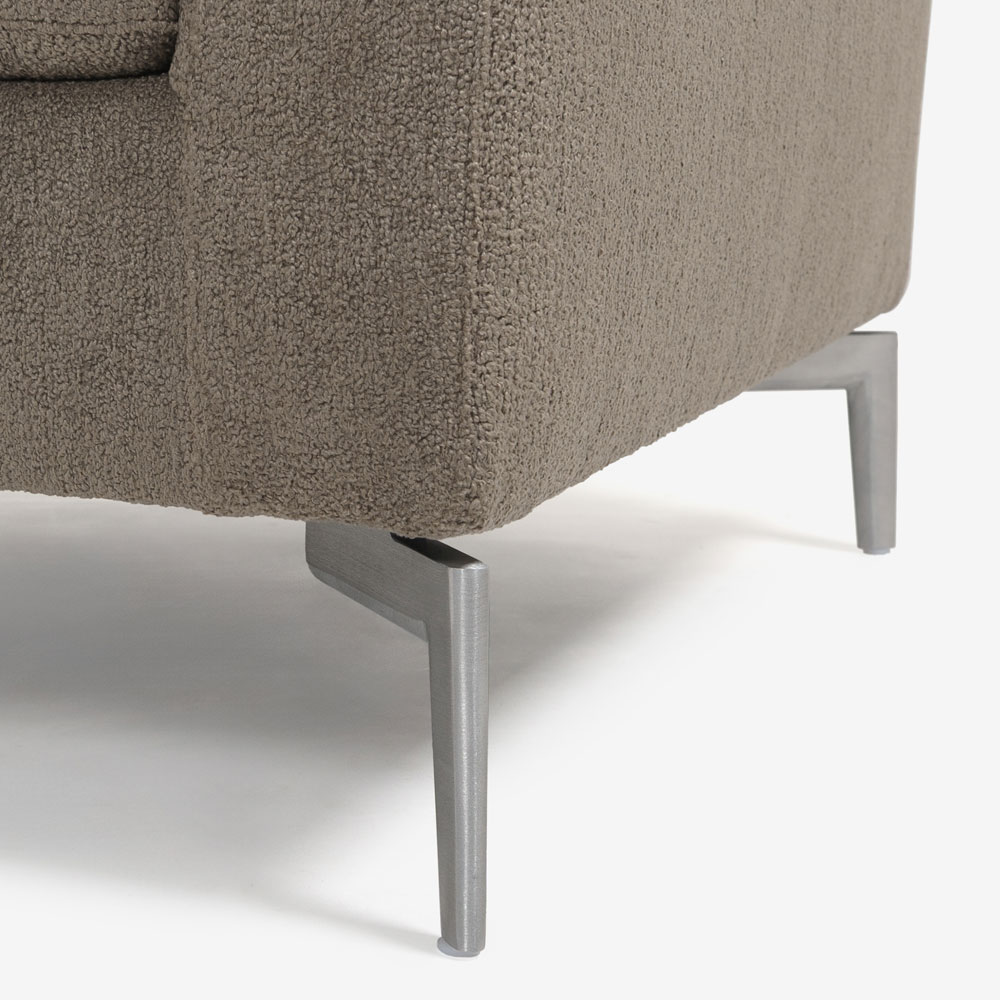 erba（エルバイタリア）アームチェア「ベラビスタ」布グレージュ色 FAVOLA403