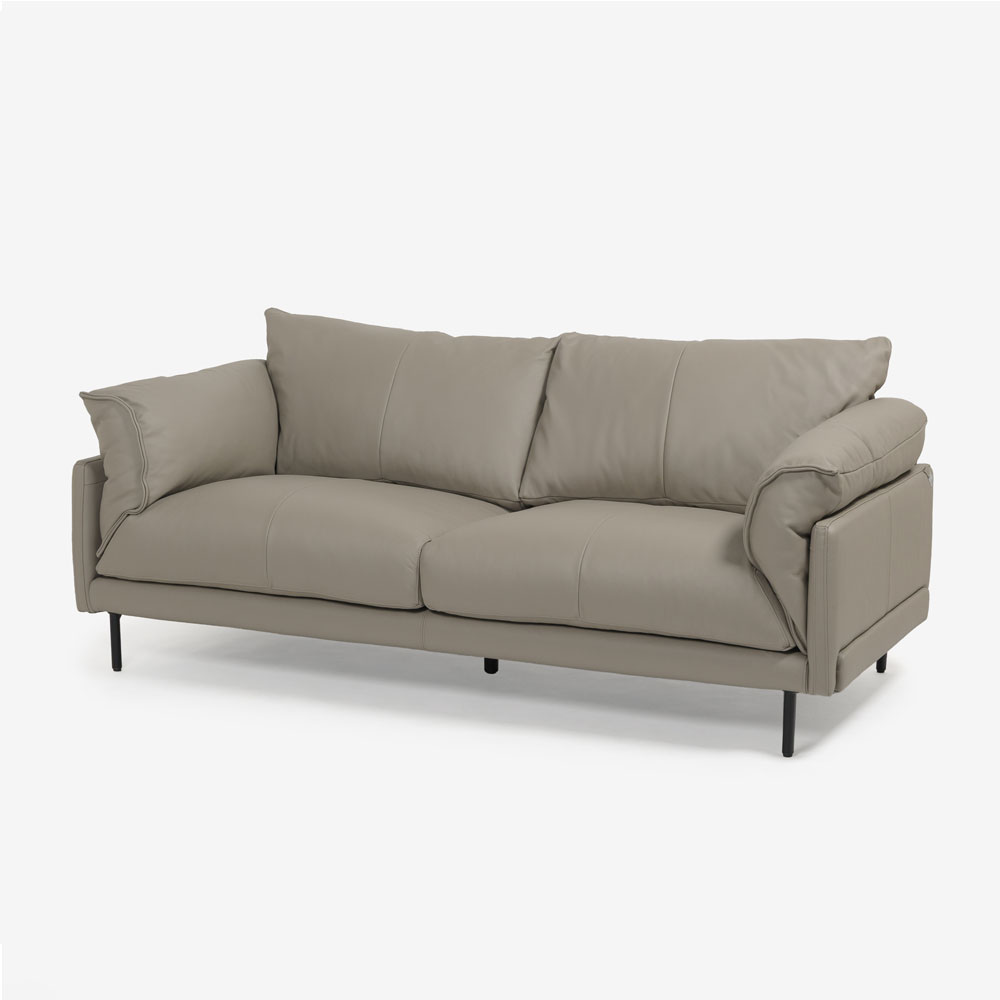 CORIUM（コリウム）ソファ 3人掛け 「ジェローム model.CO-0566」幅206cm 革#CO-JBE530E トープ