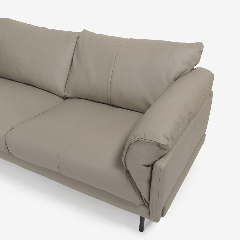 CORIUM（コリウム）ソファ 3人掛け 「ジェローム model.CO-0566」幅206cm 革#CO-JBE530E トープ