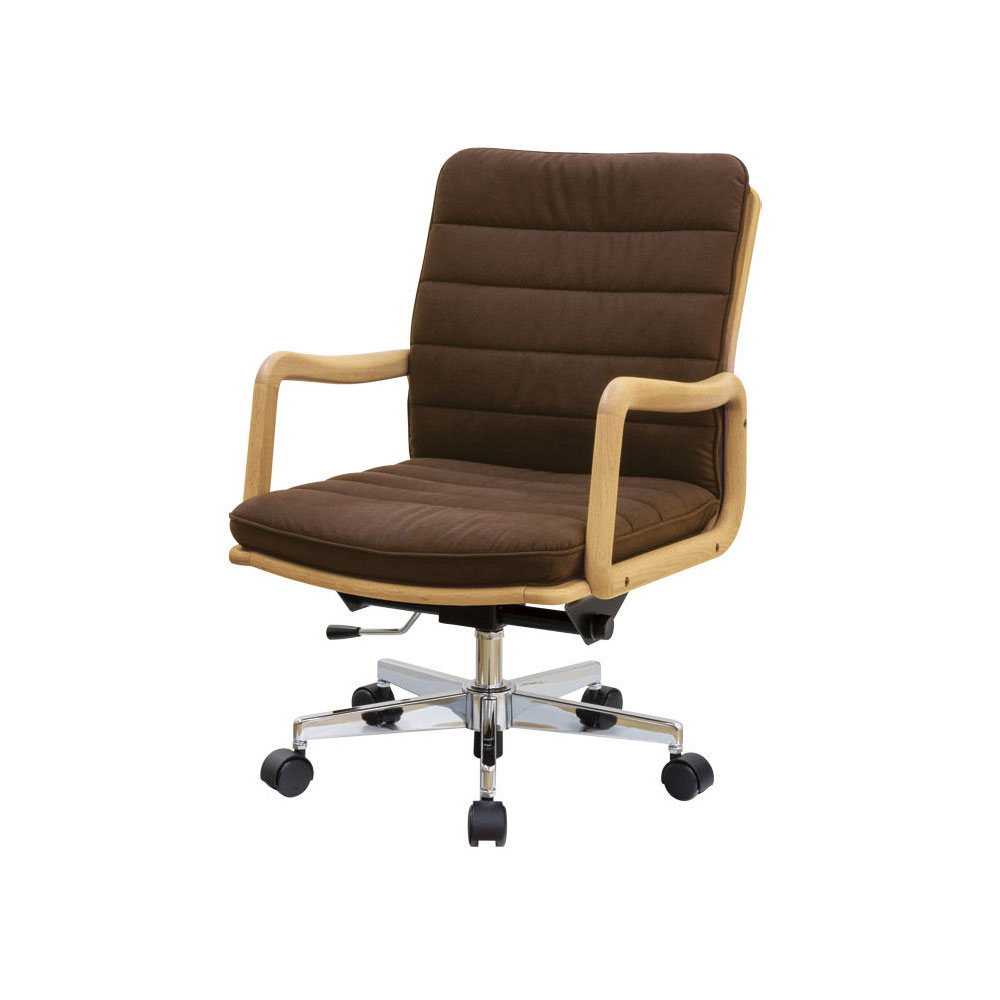 浜本工芸 回転椅子（肘付き）「DSA-3004」オーク材ナチュラル色 ディナミカSG38［No.3000］