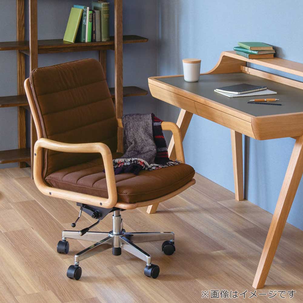 浜本工芸 回転椅子（肘付き）「DSA-3004」オーク材ナチュラル色 ディナミカSG38［No.3000］