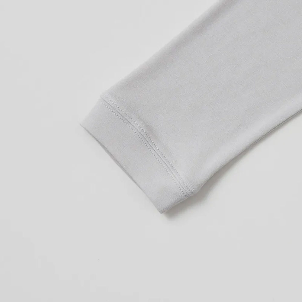 ナイトウェア 上下セット「newmine（ニューミン）コスメティックスナイトウェア NM4604」スムースボートネック グレー レディース  全3サイズ nishikawa（西川）