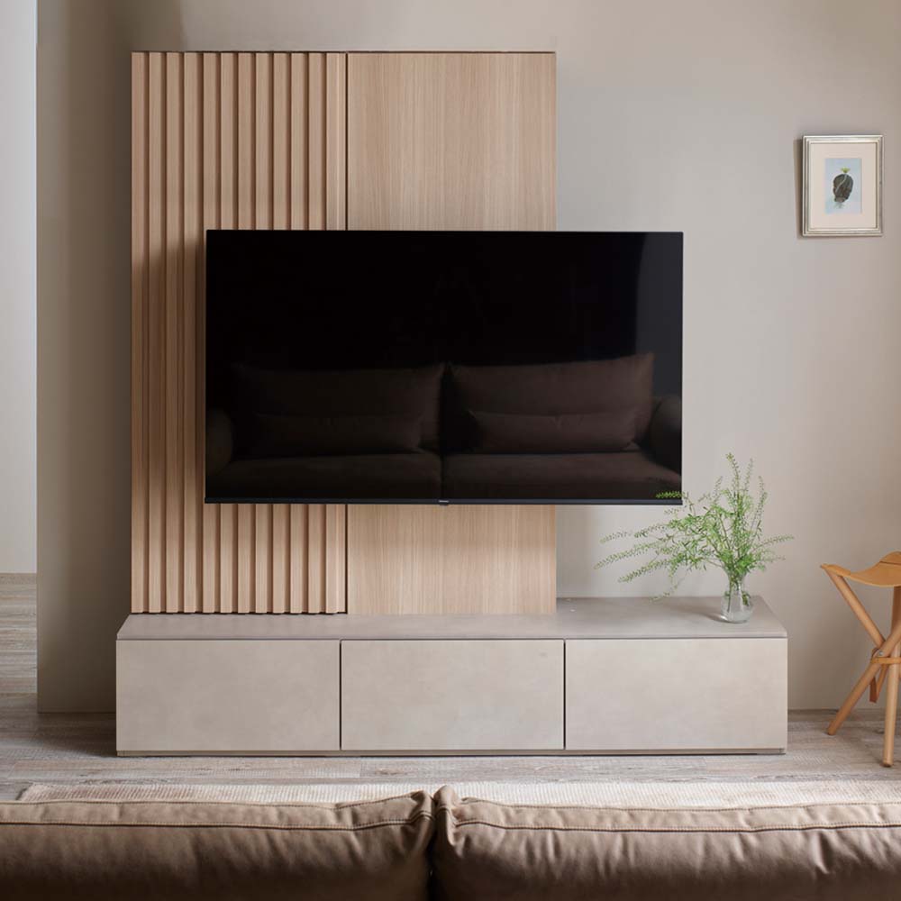 Pamouna(パモウナ)テレビボード「KP-1800」幅180cm 全16色【壁掛けTV金具セット】