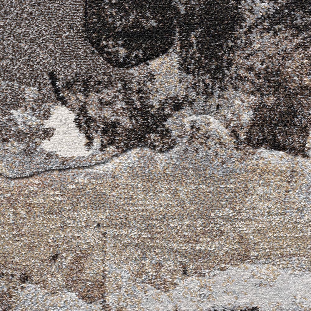 ウィルトンラグ「Graphie グラフィー」9293（ブラックグレー）全3サイズ 防炎【次回入荷未定】