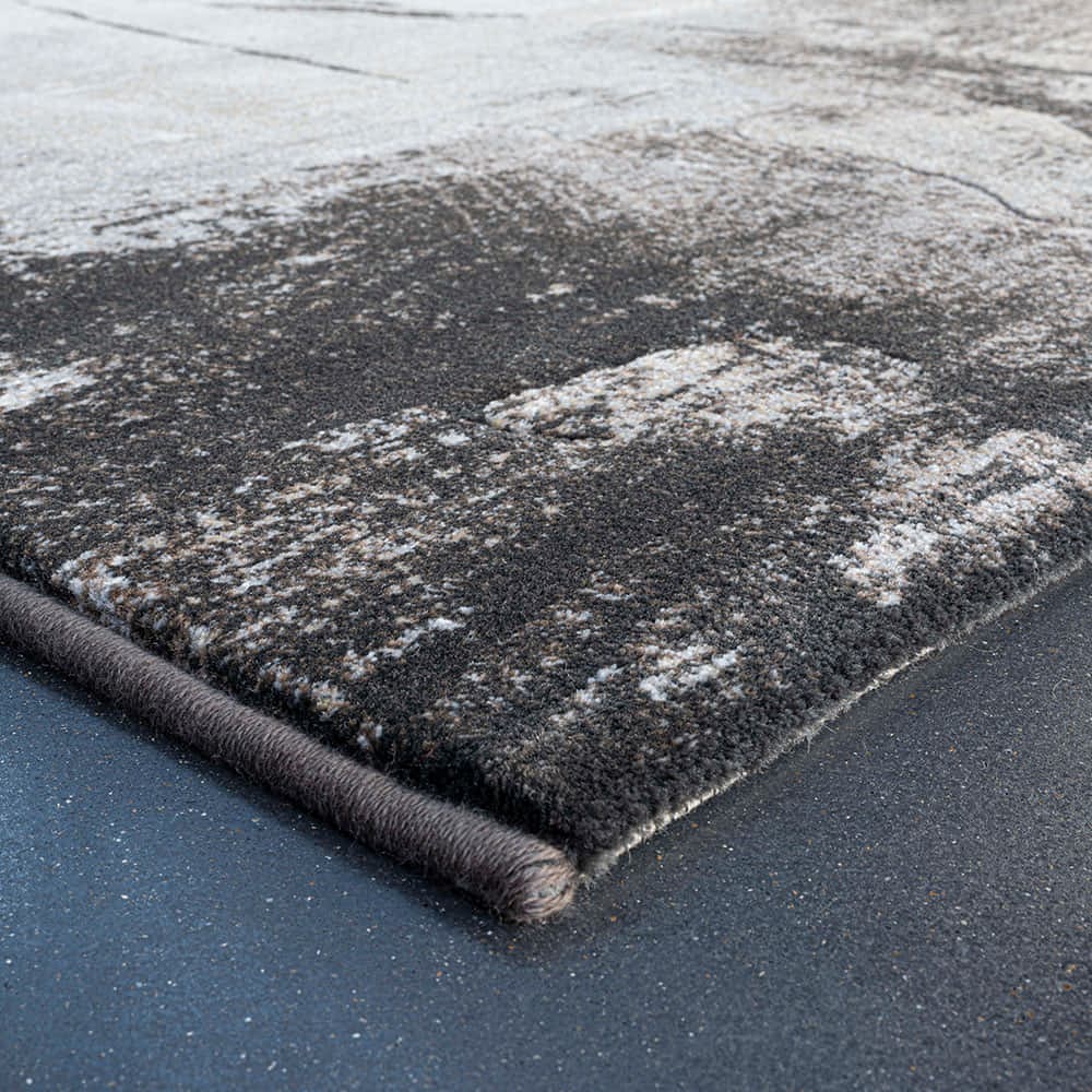 ウィルトンラグ「Graphie グラフィー」9293（ブラックグレー）全3サイズ 防炎【次回入荷未定】