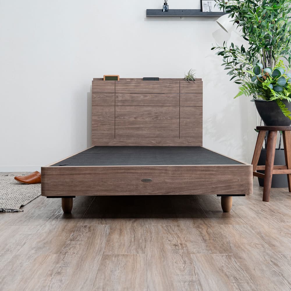 ベッドフレーム「レンヌブックスタンド」レッグタイプ 全2色 全3サイズ