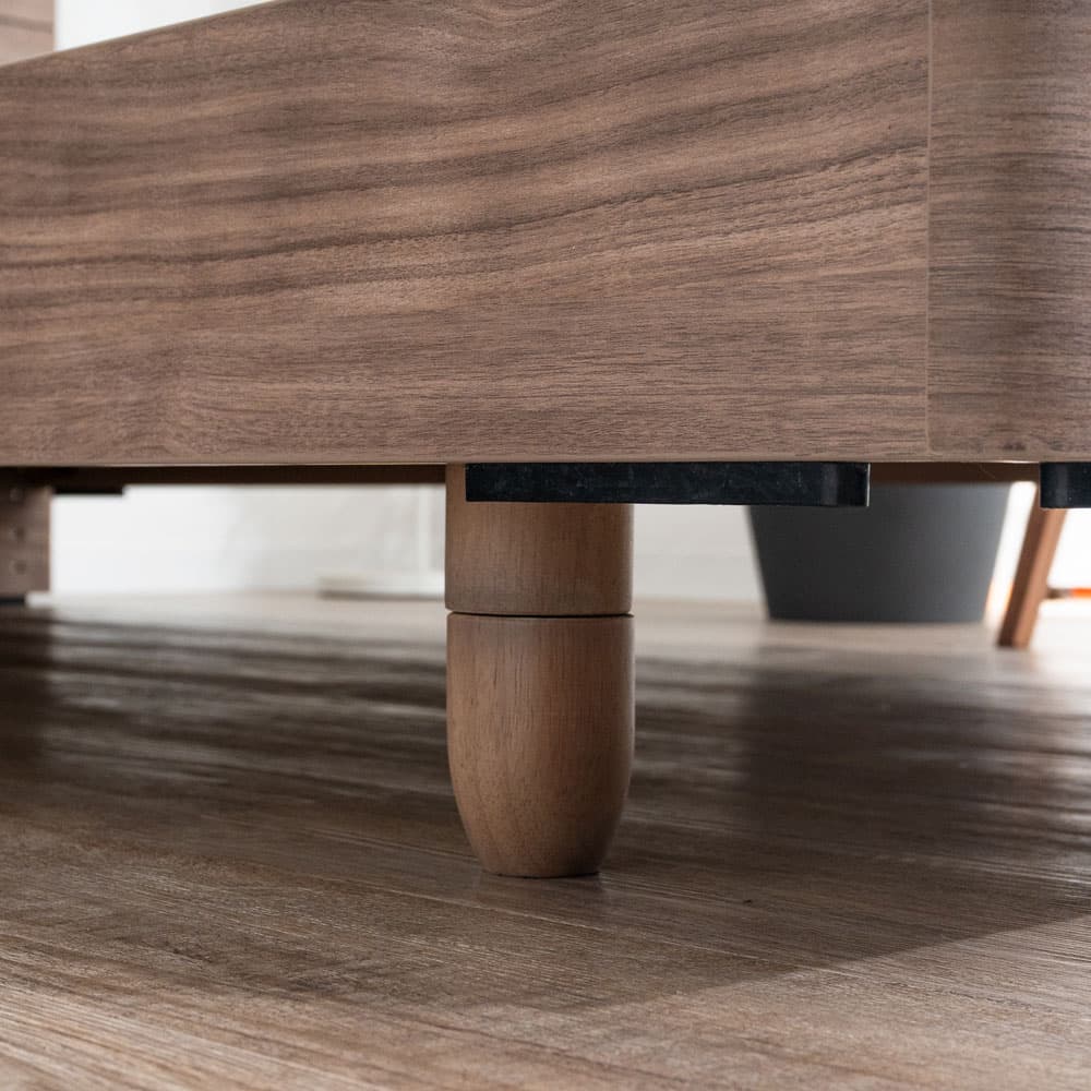 ベッドフレーム「レンヌブックスタンド」レッグタイプ 全2色 全3サイズ