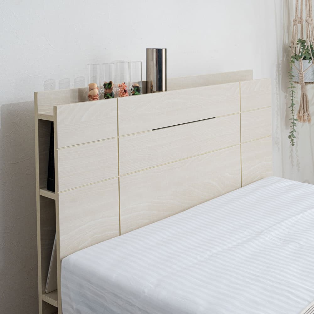 ベッドフレーム「レンヌブックスタンド」レッグタイプ 全2色 全3サイズ