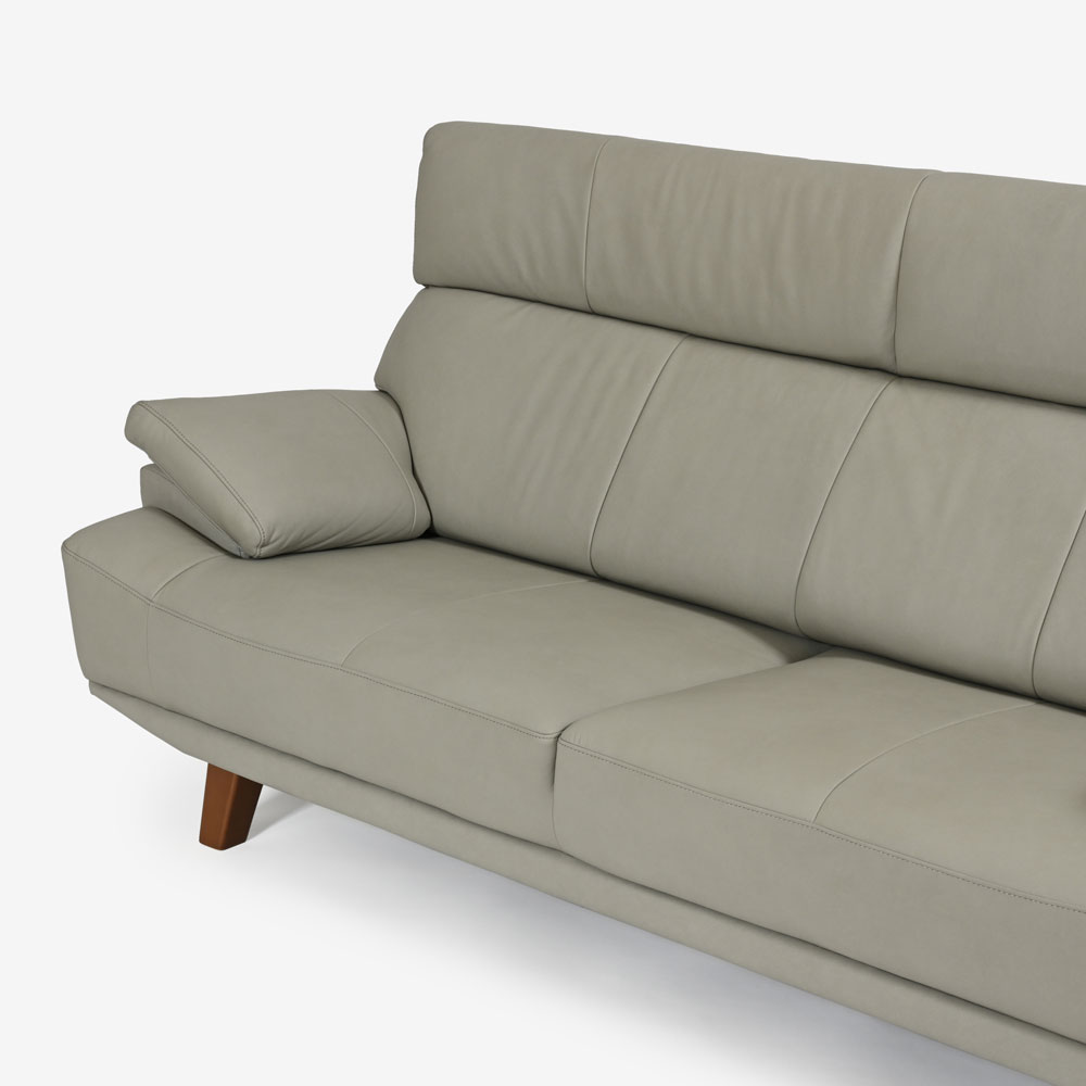 ソファ「ルミナス2 2SW19」幅195cm 奥行91cm（Nノーマル） 張地全2色 脚全2色【受注生産品】