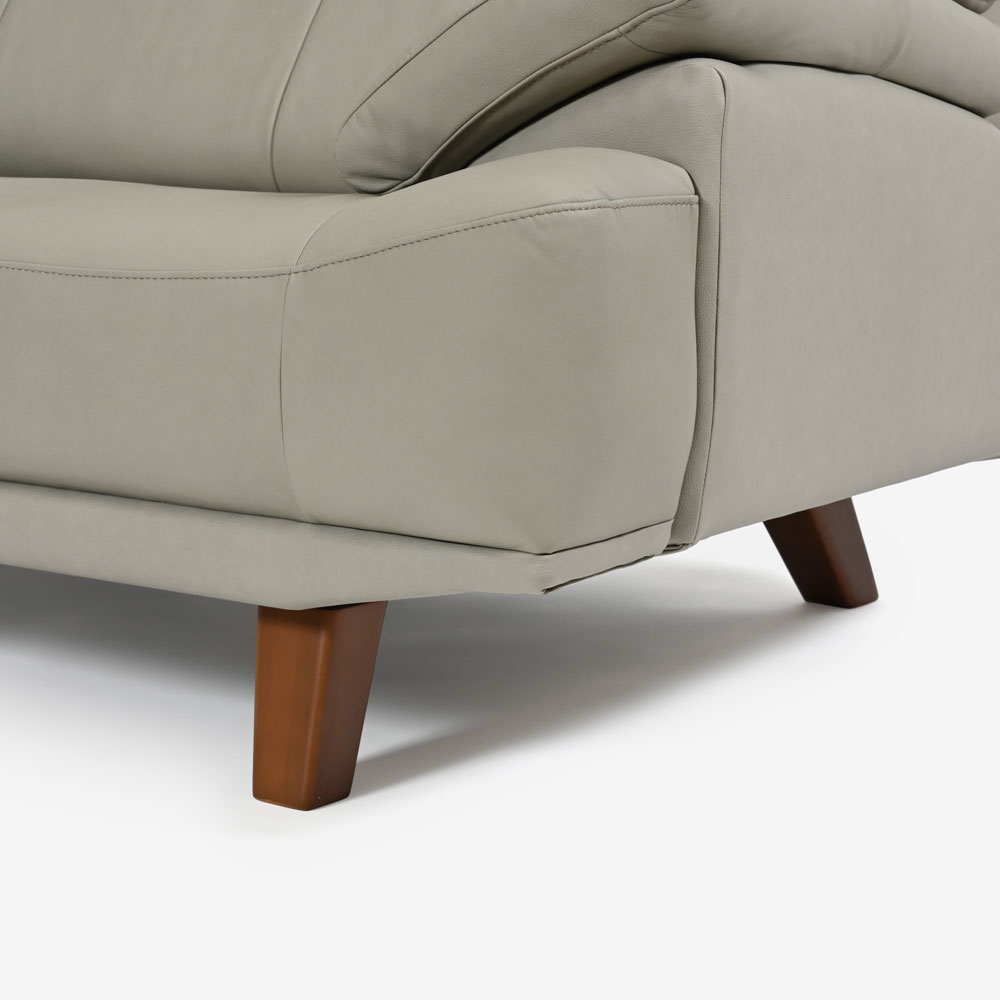 ソファ「ルミナス2 2SW19」幅195cm 奥行91cm（Nノーマル） 張地全2色 脚全2色【受注生産品】