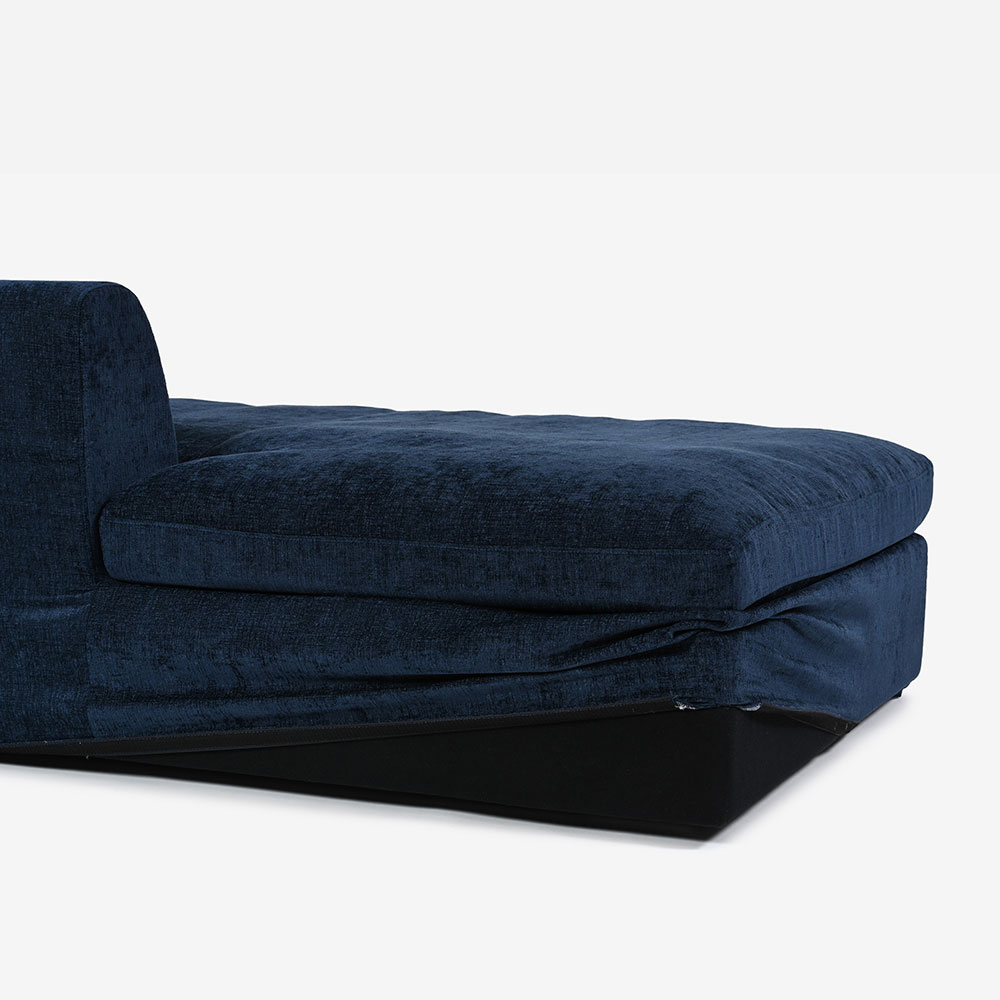 カウチソファ2点セット「OP08（オプティオ08）」幅278cm カバーリング仕様 布#2B ネルソンネイビー【受注生産品】