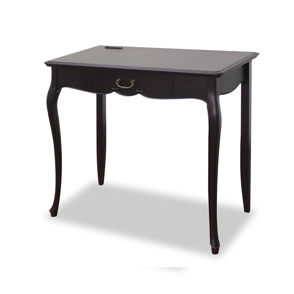 コンソールテーブル「フルールE DM」幅80cm マホガニー材ダークブラウン色