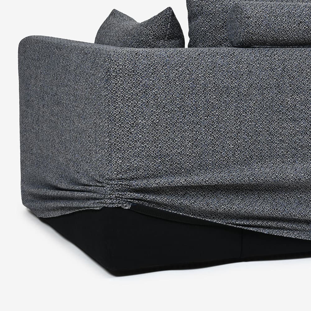 ソファ 3人掛け「OP08（オプティオ08）」幅220cm カバーリング仕様 布#1ムフラン#56 BL【受注生産品】