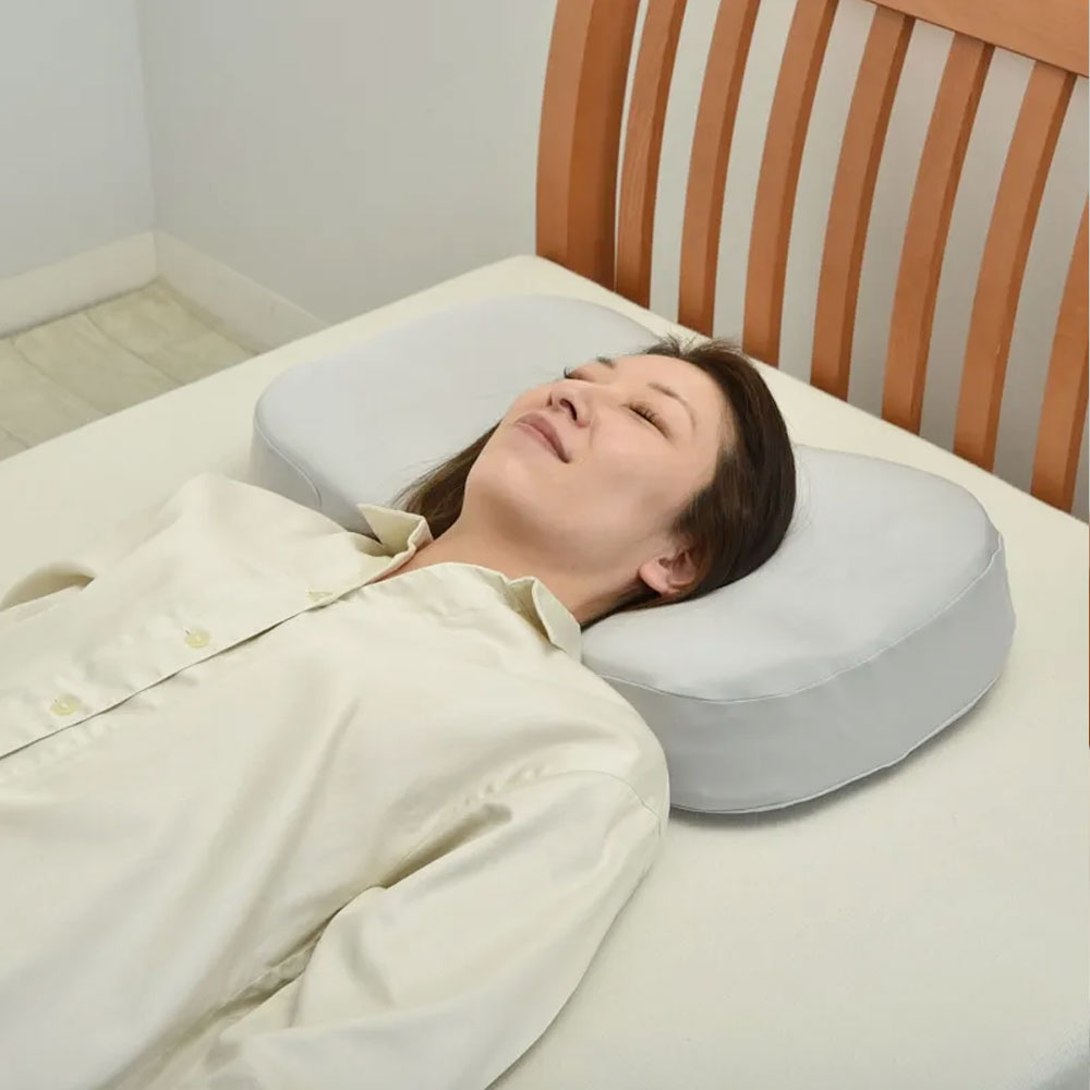 枕「newmine（ニューミン）頬にやさしい美容まくら NM4605」グレー nishikawa（西川）