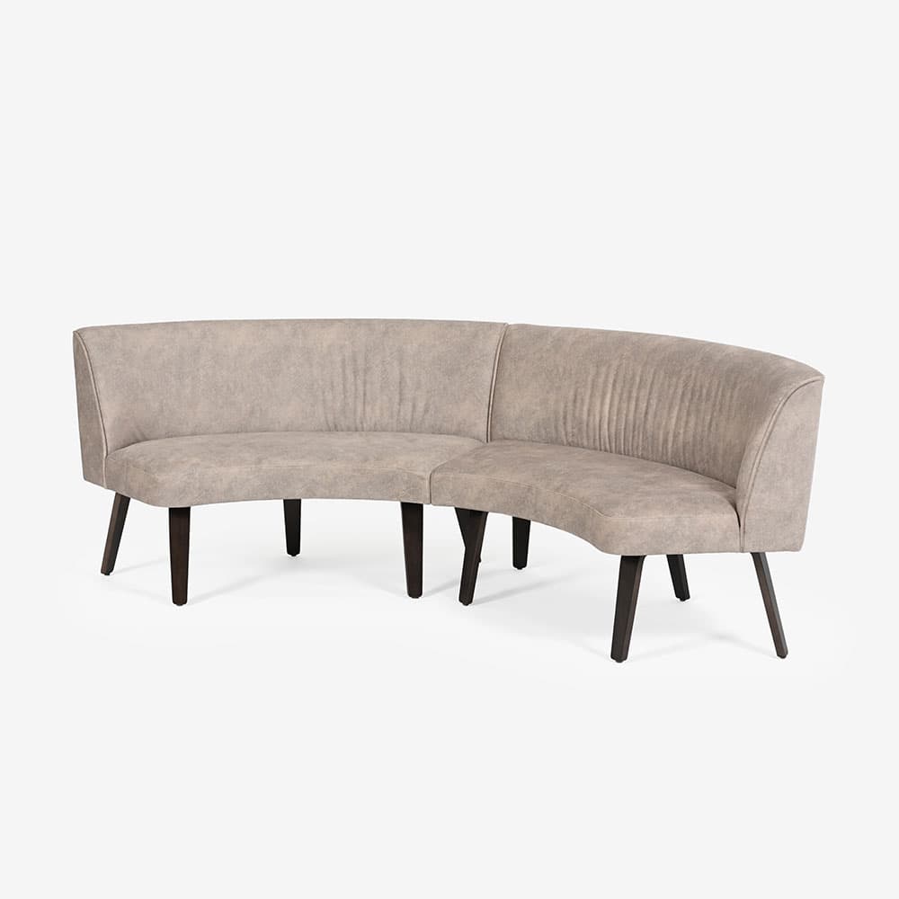 ラウンドベンチ2点セット「OP09（オプティオ09）」布#3 マーブル#90【受注生産品】