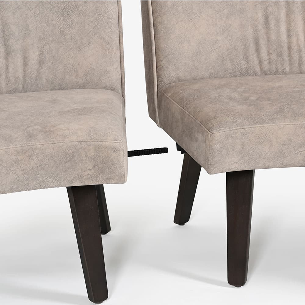 ラウンドベンチ2点セット「OP09（オプティオ09）」布#3 マーブル#90【受注生産品】