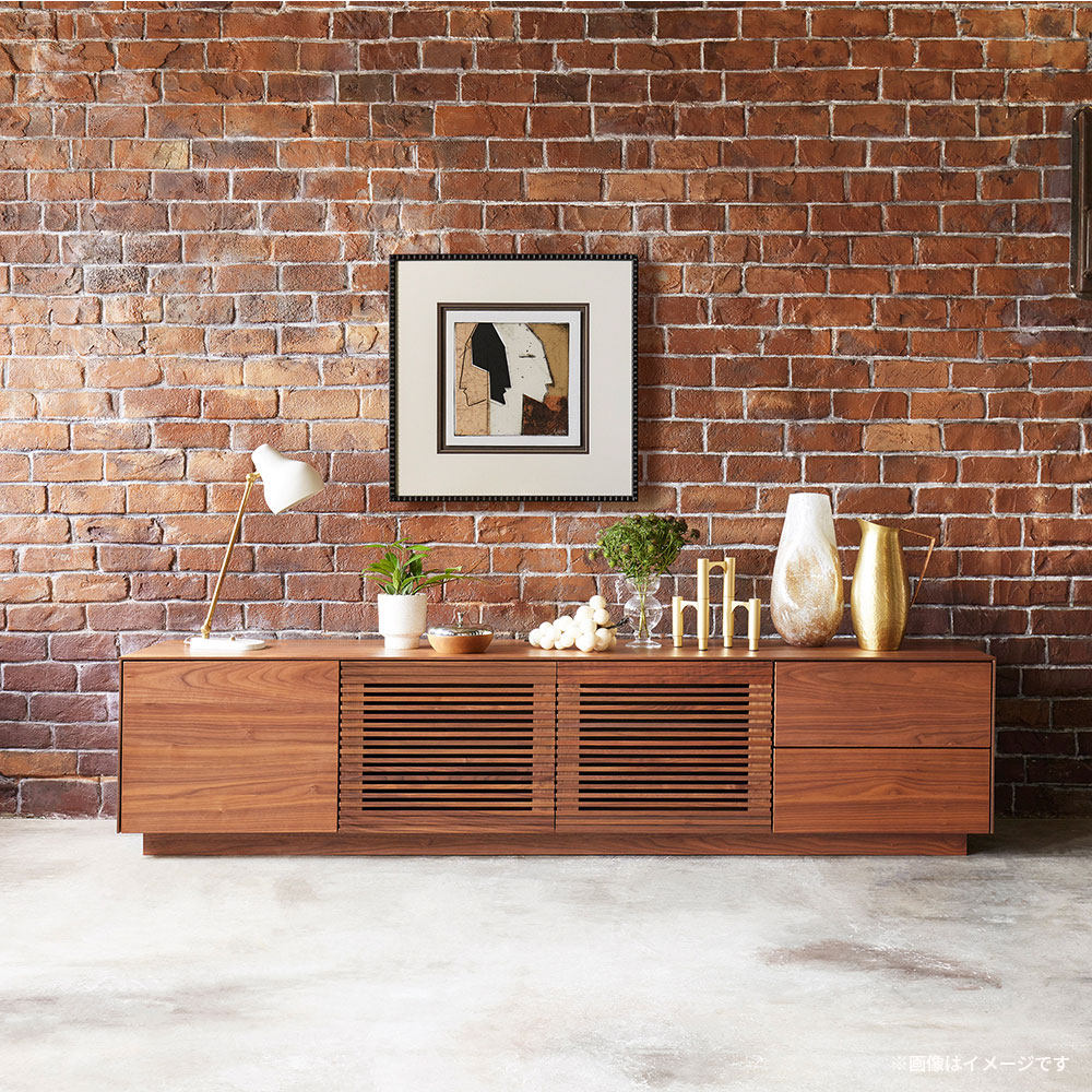 MASTERWAL(マスターウォール)テレビボード「SUPREMO スプレモ SPAV20048-A-WN」幅200cm 奥行48cm ウォールナット材 オイル仕上げ【受注生産品】