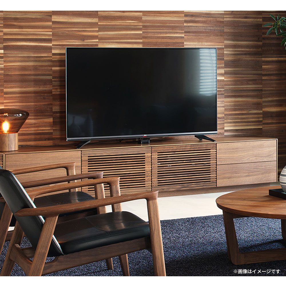 MASTERWAL(マスターウォール)テレビボード「SUPREMO スプレモ SPAV20048-A-WN」幅200cm 奥行48cm ウォールナット材 オイル仕上げ【受注生産品】