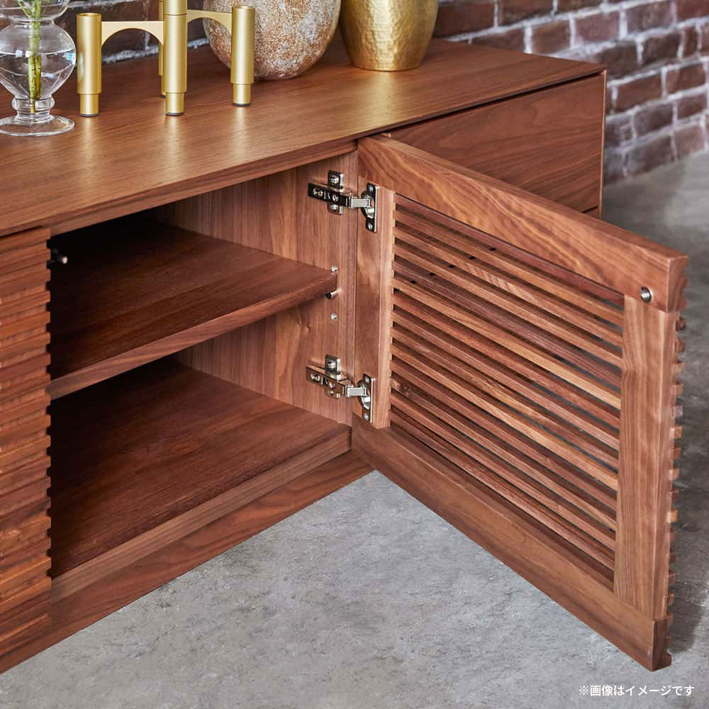 MASTERWAL(マスターウォール)テレビボード「SUPREMO スプレモ SPAV20048-A-WN」幅200cm 奥行48cm ウォールナット材 オイル仕上げ【受注生産品】