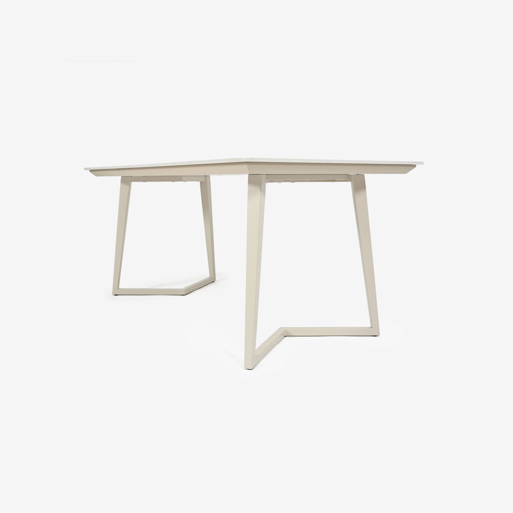 ダイニングテーブル「グレイス」セラミック天板 アイボリー色 全3サイズ