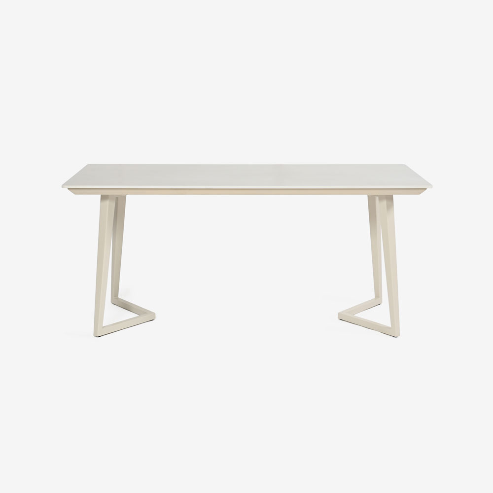 ダイニングテーブル「グレイス」セラミック天板 アイボリー色 全3サイズ