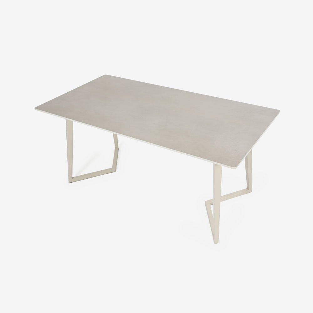 ダイニングテーブル「グレイス」セラミック天板 アイボリー色 全3サイズ