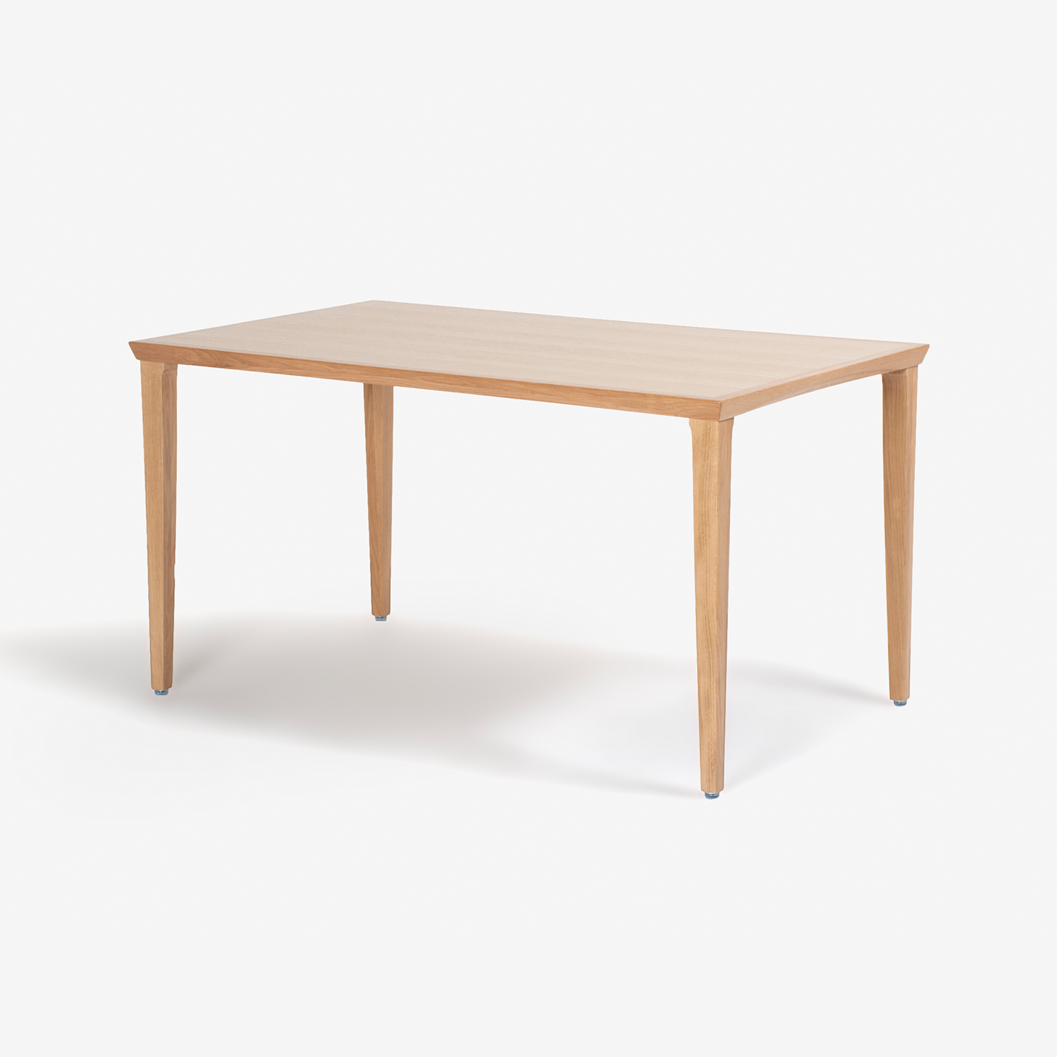 秋田木工 ダイニングテーブル「N-T005」ナラ材 ホワイトオーク色 全3サイズ【決算セールのため幅135cm・150cmタイプのみ20%オフ】
