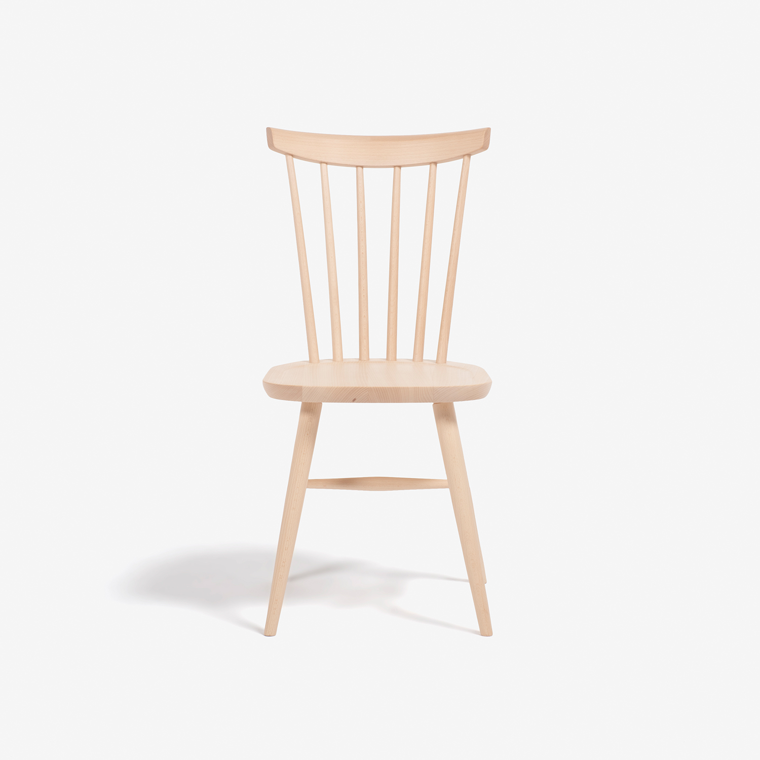 秋田木工 ダイニングチェア「ハンナチェア」ブナ材 白木塗装【2脚