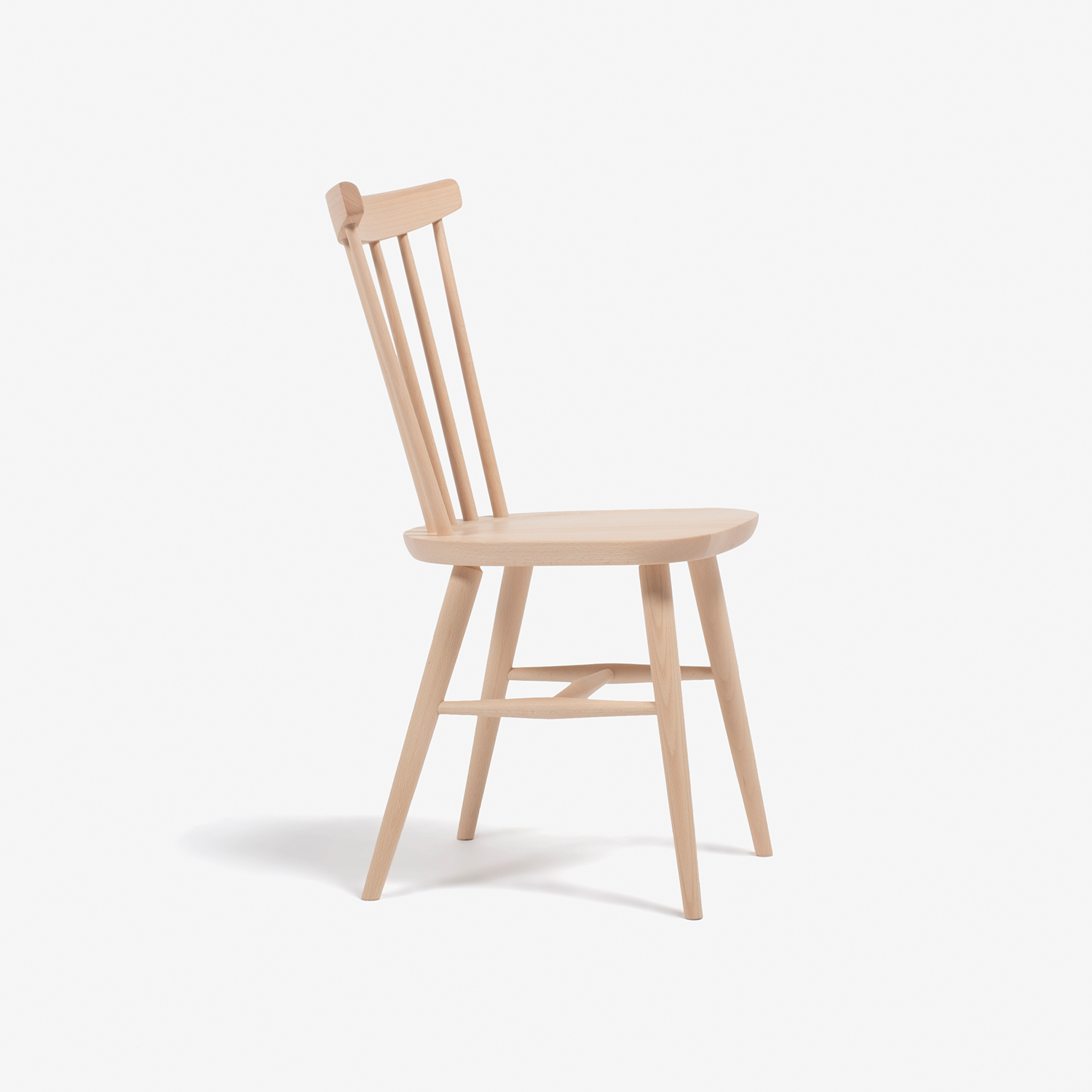 秋田木工 ダイニングチェア「ハンナチェア」ブナ材 白木塗装【2脚