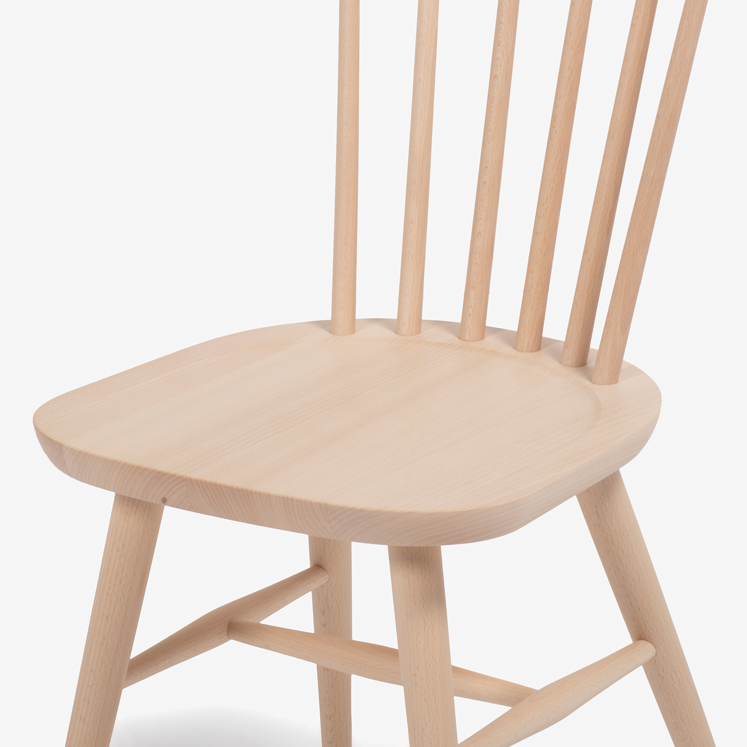 秋田木工 ダイニングチェア「ハンナチェア」ブナ材 白木塗装【2脚