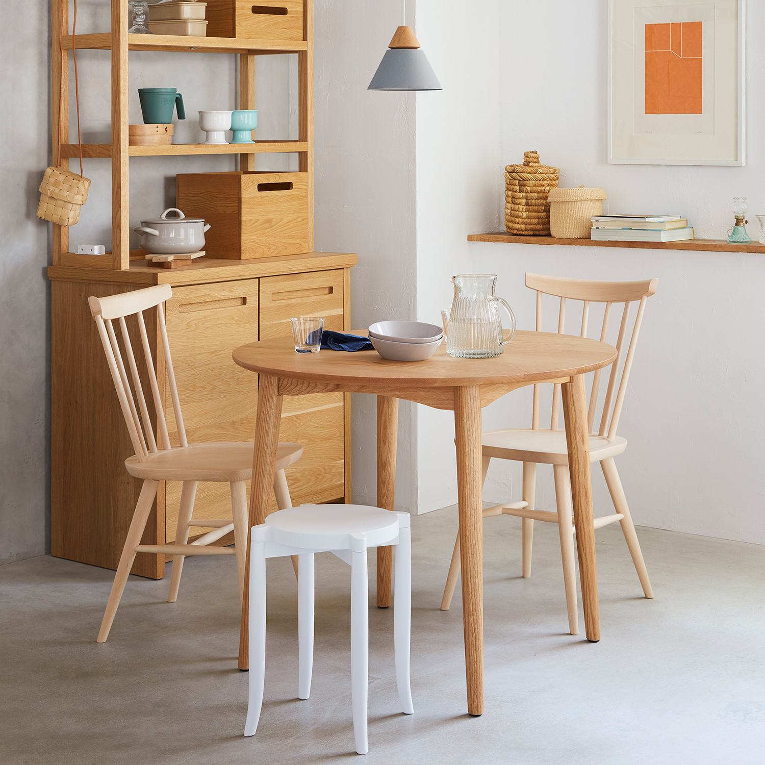 秋田木工 ダイニングチェア「ハンナチェア」ブナ材 白木塗装【2 秋田木工 ダイニングチェア「ハンナチェア」ブナ材 白木塗装【2