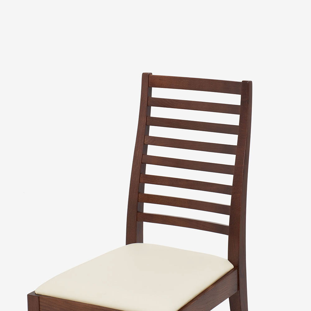 秋田木工 ダイニングチェア N005 ナラ材 BWN色 張地 PVC 秋田木工 ダイニングチェア「N005」ナラ材 BWN色/張地 PVC BE