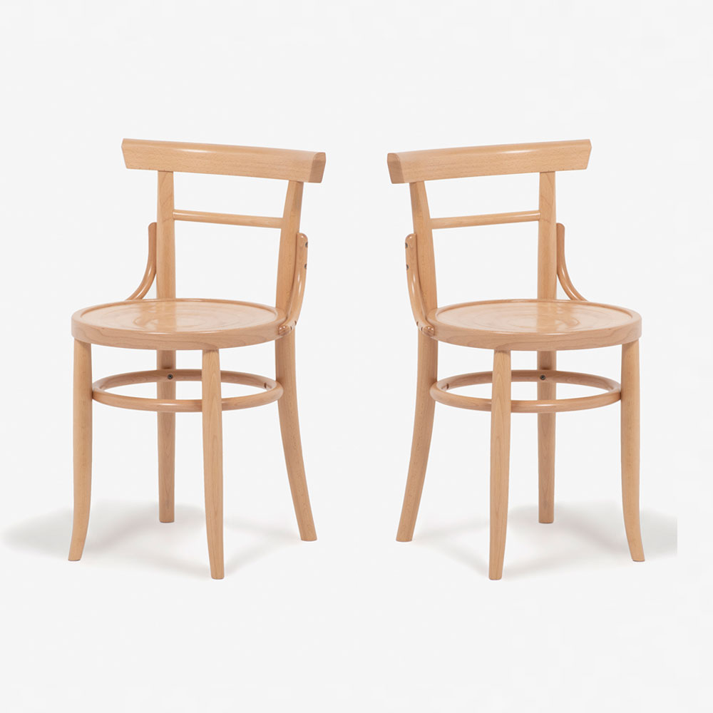 秋田木工 ダイニングチェア「No.1003-OC」ブナ材ナチュラル色【2脚セット】【セール対象品のため10%OFF】