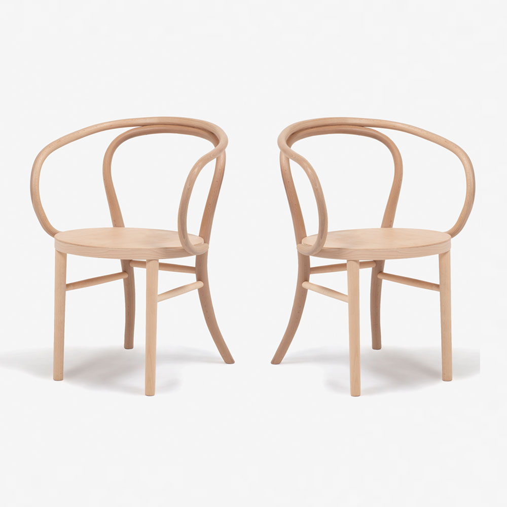 秋田木工 ダイニングチェア「508EB」 ブナ材 白木塗装【2脚セット】【セール対象品のため10%OFF】