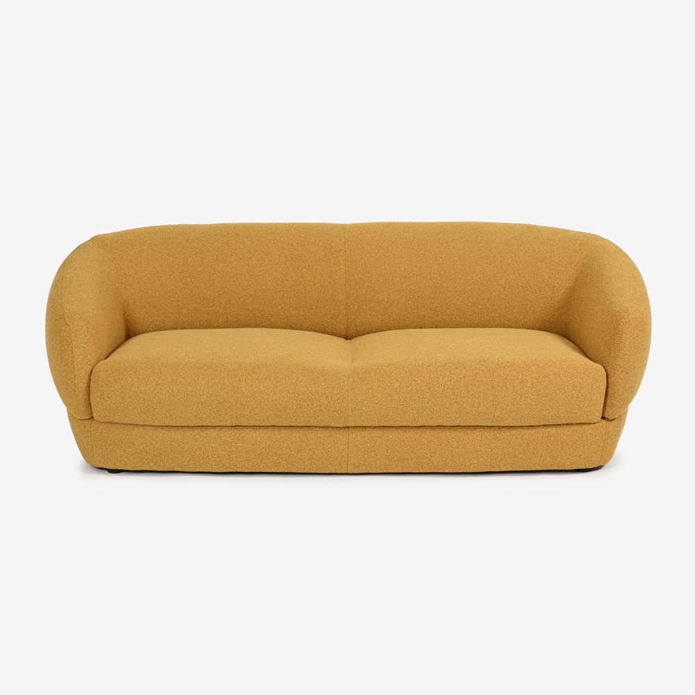 FaBBRica（ファブリカ）ソファ 3人掛け「FA-0695 メンフィス」幅204cm 布張り 全2色