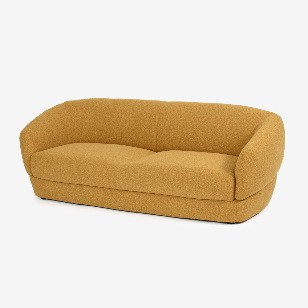 FaBBRica（ファブリカ）ソファ 3人掛け「FA-0695 メンフィス」幅204cm 布張り 全2色