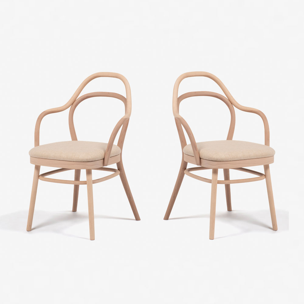 美品！秋田木工 天然木 ダイニングチェア IDC 大塚家具 秋田木工 ダイニングチェア「No.1003-OC」 ブナ材ウォールナット