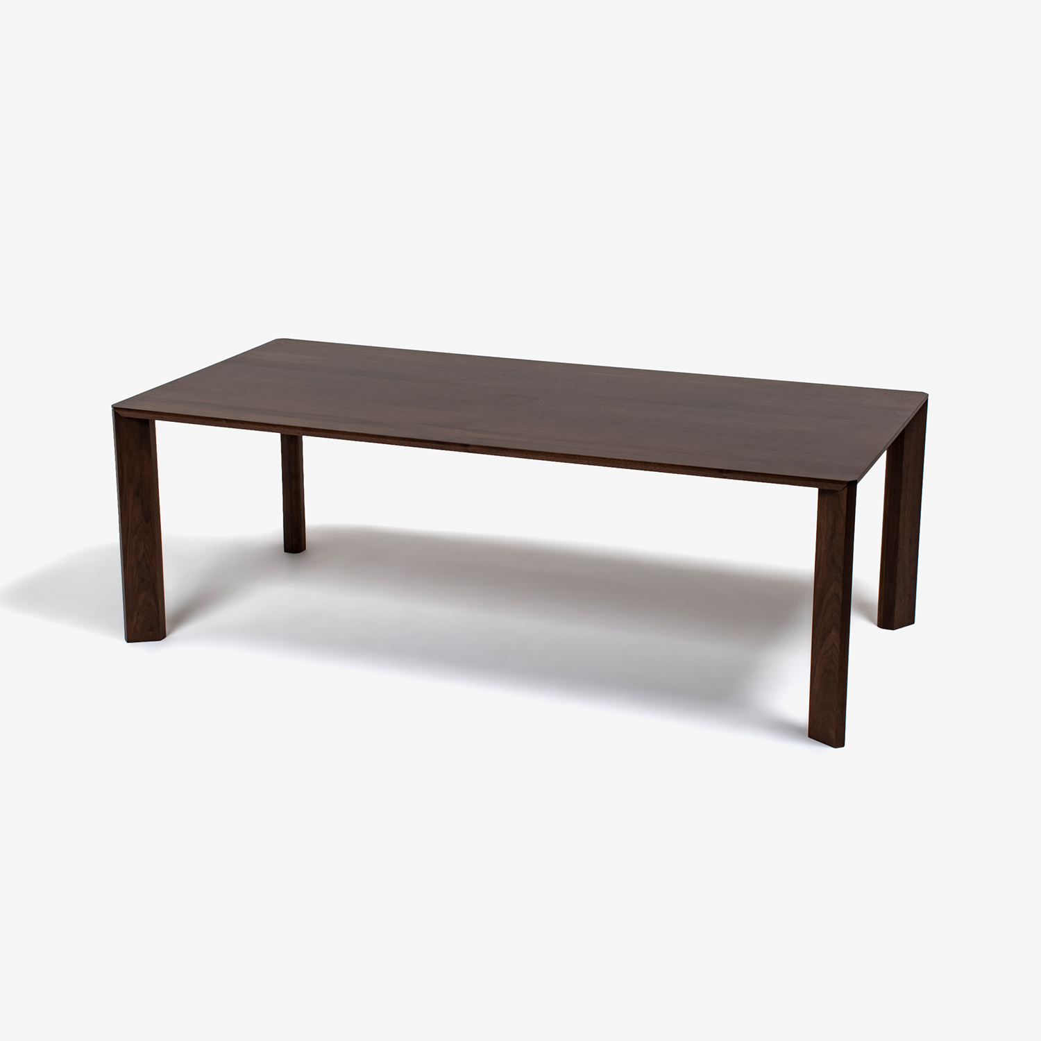 ダイニングテーブル「セレスタ」ウォールナット材WP色 4本角脚(1型) 高さ72cm 全50サイズ【受注生産品】