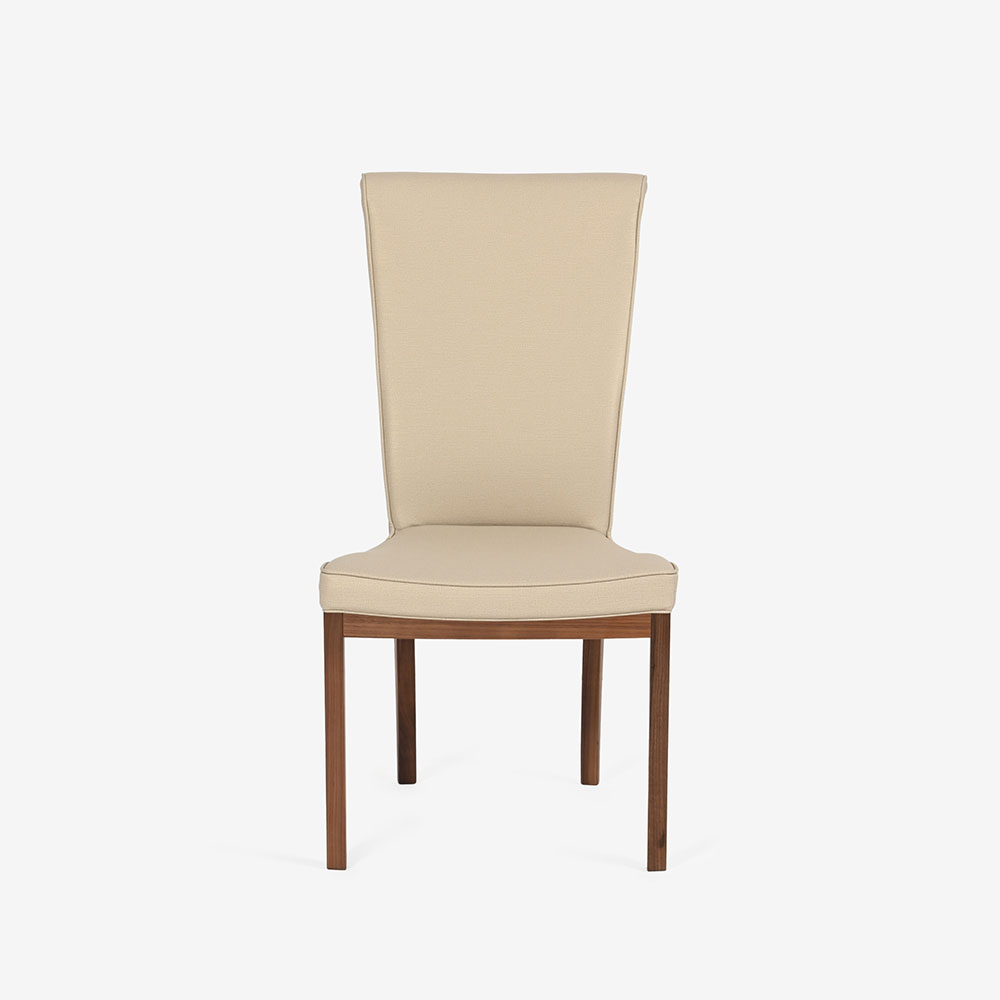 カリモク家具 ダイニングチェア「C3085AYRG」ウォールナット材ウォールナットナチュラル色 合成皮革張り U565マニエラシャンパンゴールド色