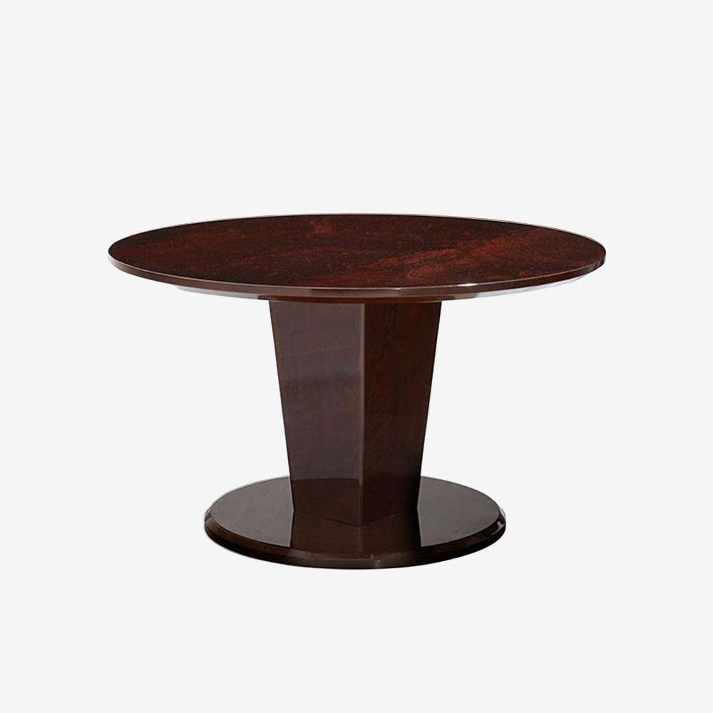 丸テーブル「スプレンダー」幅120cm  マホガニー材 1本脚