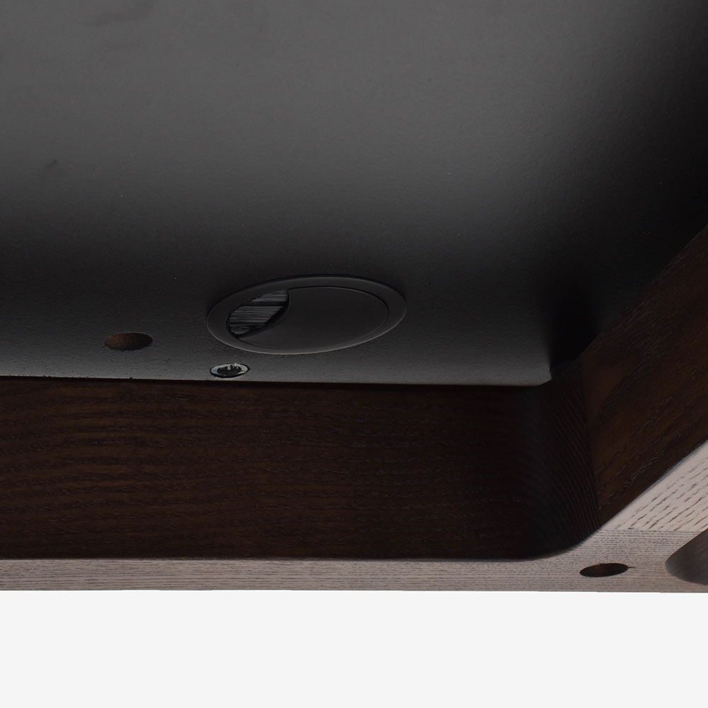 PoltronaFrau（ポルトローナ・フラウ）デスク「Peek-a-Book ピーカブック」幅183cm アッシュ材セピア色 革#CS28