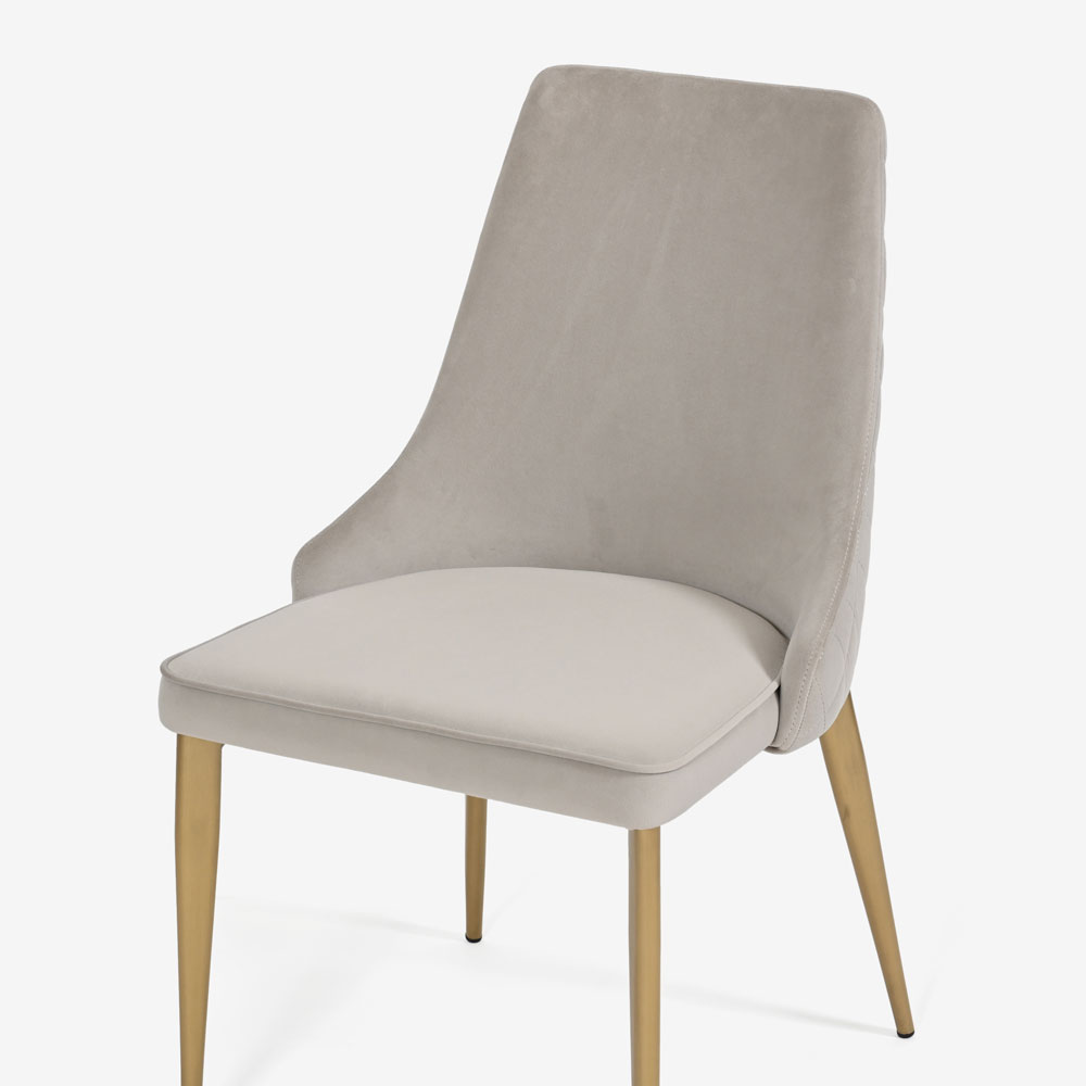 ダイニングチェア「CORZA コルザ No.1」布YNR04/脚ゴールド