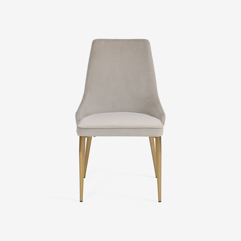 ダイニングチェア「CORZA コルザ No.1」布YNR04/脚ゴールド